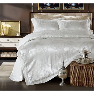 Купить комплект постельного белья Жаккард TJ111-26 евро Cristelle 