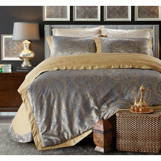 Купить комплект постельного белья Жаккард TJ111-20 евро Cristelle 