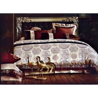 Купить комплект постельного белья Жаккард TJ0400-02 евро Tango 