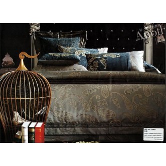 Купить комплект постельного белья Жаккард TJ0400-07 евро Tango 