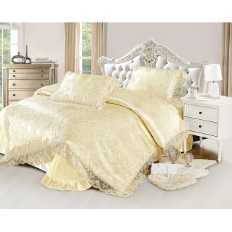 Купить комплект постельного белья Жаккард TJ0600-30 евро Cristelle 