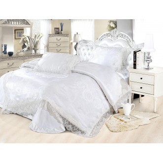 Купить комплект постельного белья Жаккард TJ0600-33 евро Cristelle 