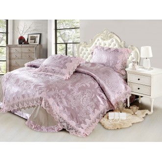 Купить комплект постельного белья Жаккард TJ0600-37 евро Cristelle 