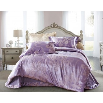 Купить комплект постельного белья Жаккард CJ03-11 евро Cristelle 