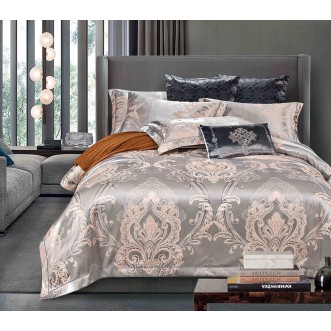 Купить комплект постельного белья Жаккард TJ112-25 семейный «Дуэт» Cristelle 