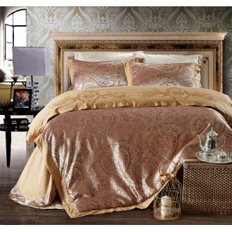 Купить комплект постельного белья Жаккард TJ112-21 семейный «Дуэт» Cristelle 
