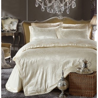 Купить комплект постельного белья Жаккард TJ112-27 семейный «Дуэт» Cristelle 