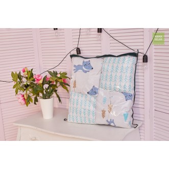 Купить бортики в кроватку Лисички в лесу со съемными чехлами 12 шт Mama Relax в магазине Lux Postel