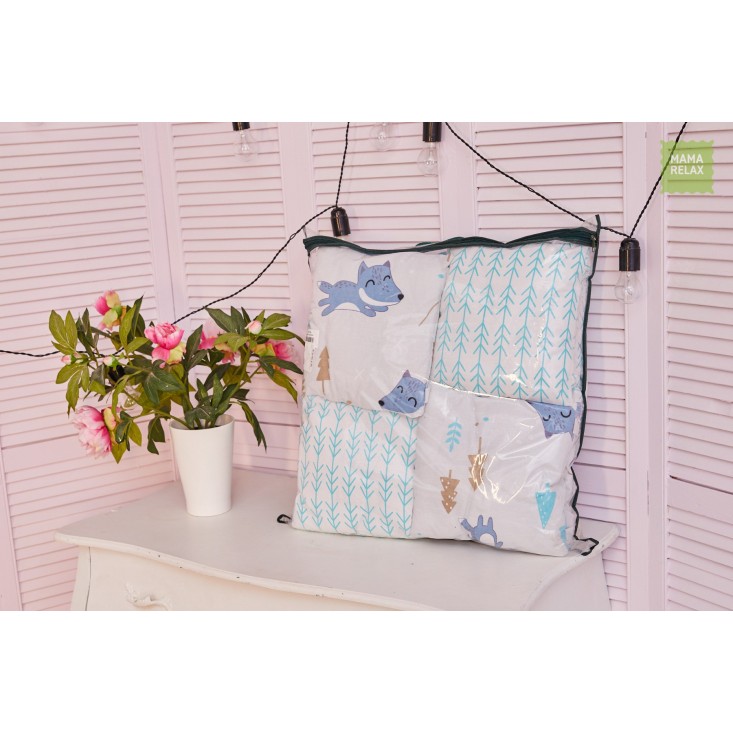 Бортики в кроватку Лисички в лесу