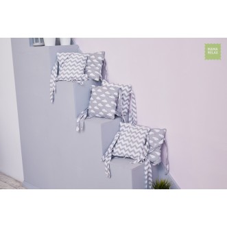 Купить бортики в кроватку Зефир со съемными чехлами 12 шт Mama Relax в магазине Люкс Постель