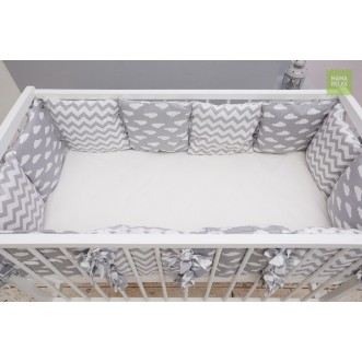 Купить бортики в кроватку Зефир со съемными чехлами 12 шт Mama Relax в магазине Люкс Постель