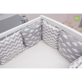 Купить бортики в кроватку Зефир со съемными чехлами 12 шт Mama Relax в магазине Люкс Постель
