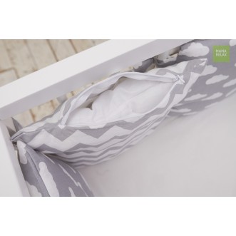 Купить бортики в кроватку Зефир со съемными чехлами 12 шт Mama Relax в магазине Люкс Постель