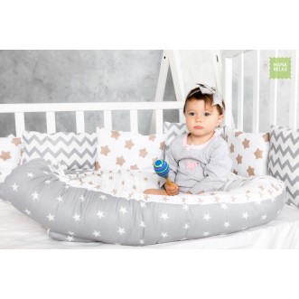 Купить гнездышко для новорожденного Молочный шоколад Mama Relax в магазине Lux Postel