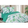Купить постельное белье поплин семейное Тропики Экотекс