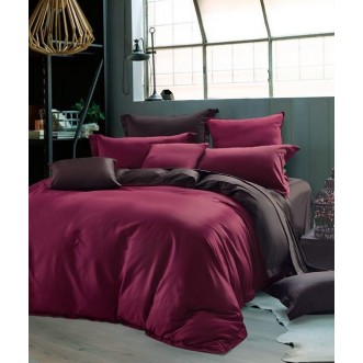 Купить постельное белье мако сатин Однотонное CIS07-22 евро Cristelle