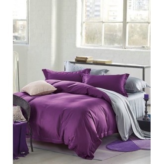 Купить постельное белье мако сатин Однотонное CIS07-23 евро Cristelle