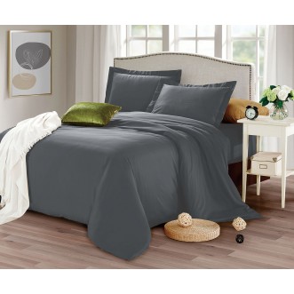 Купить постельное белье мако сатин Однотонное CIS07-26 евро Cristelle