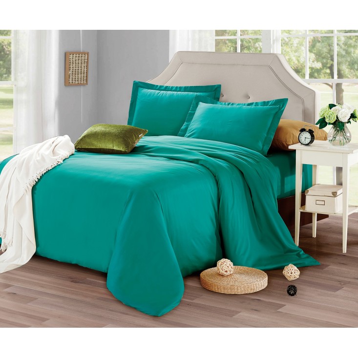 Купить постельное белье мако сатин Однотонное CIS07-27 евро Cristelle