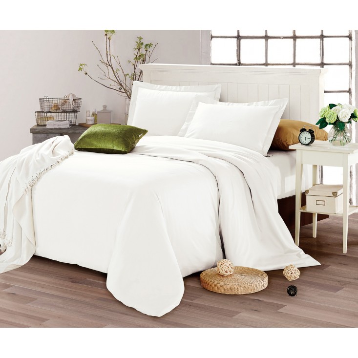 Купить постельное белье мако сатин Однотонное CIS07-28 евро Cristelle