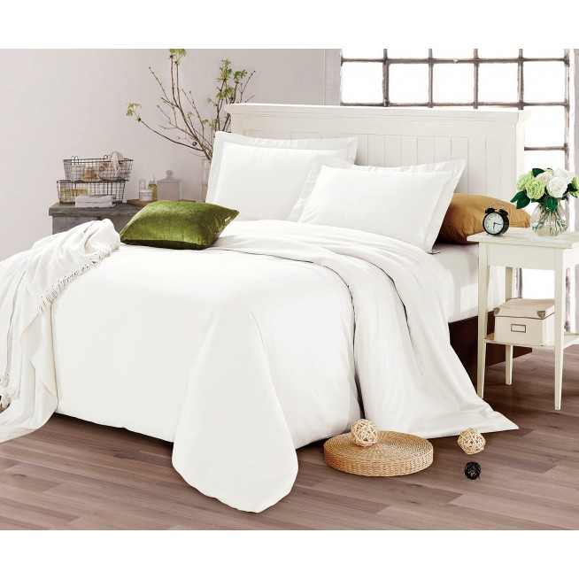 Купить постельное белье мако сатин Однотонное CIS07-28 евро Cristelle