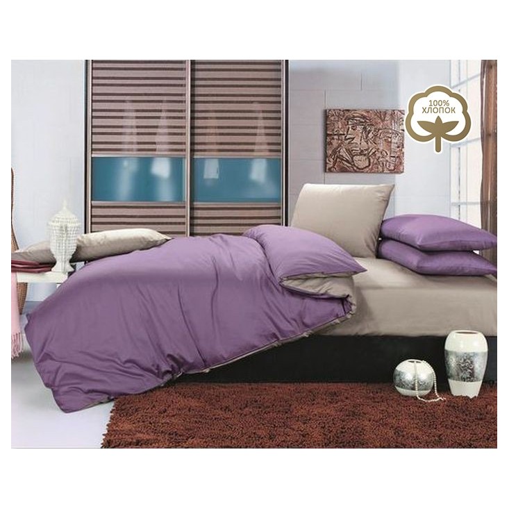 Купить постельное белье Однотонное простынь на резинке JT08 евро Tango