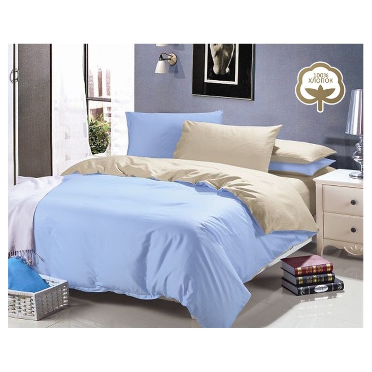 Купить постельное белье Однотонное простынь на резинке JT44 евро Tango