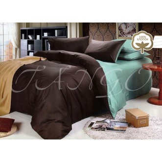 Купить постельное белье Однотонное простынь на резинке JT49 евро Tango