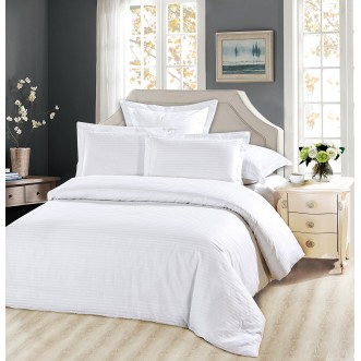 Купить постельное белье Однотонное страйп сатин FST02-50 2 спальное Tango