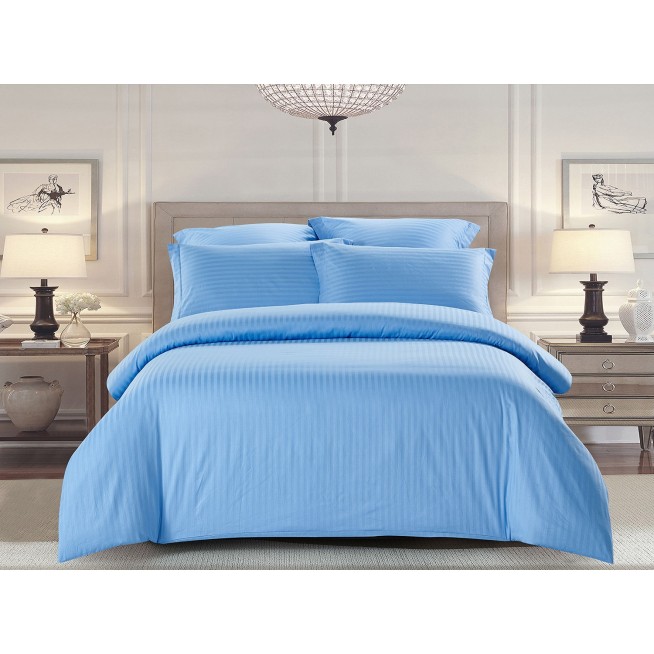 Купить постельное белье Однотонное страйп сатин CST04-04 евро Tango