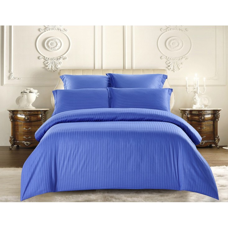 Купить постельное белье Однотонное страйп сатин CST04-12 евро Tango