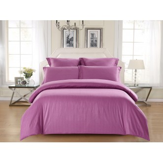 Купить постельное белье Однотонное страйп сатин CST04-13 евро Tango