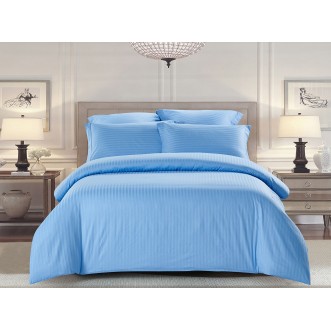 Купить постельное белье Однотонное страйп сатин CST05-04 семейный «Дуэт» Tango