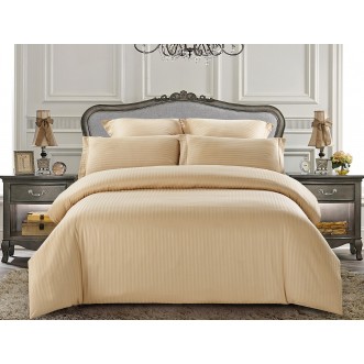 Купить постельное белье Однотонное страйп сатин CST05-07 семейный «Дуэт» Tango