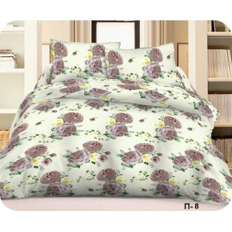 Постельное белье Поплин семейное П-8 Valtery