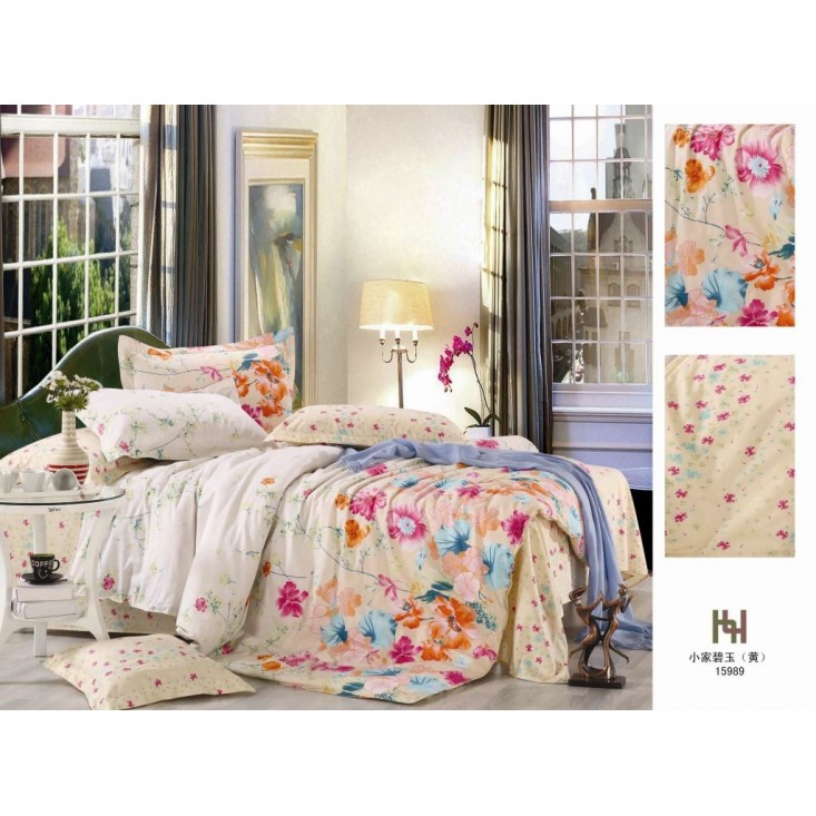 Постельное белье Поплин семейное П-32 Valtery