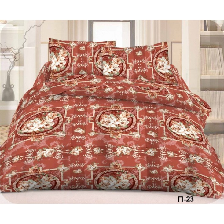 Постельное белье Поплин семейное П-23 Valtery