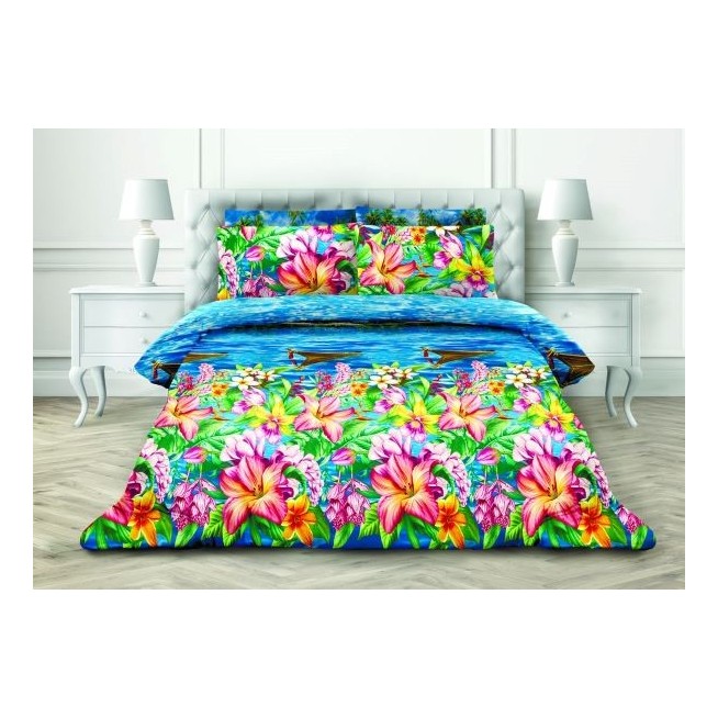 Постельное белье Поплин евро AP-53 Valtery