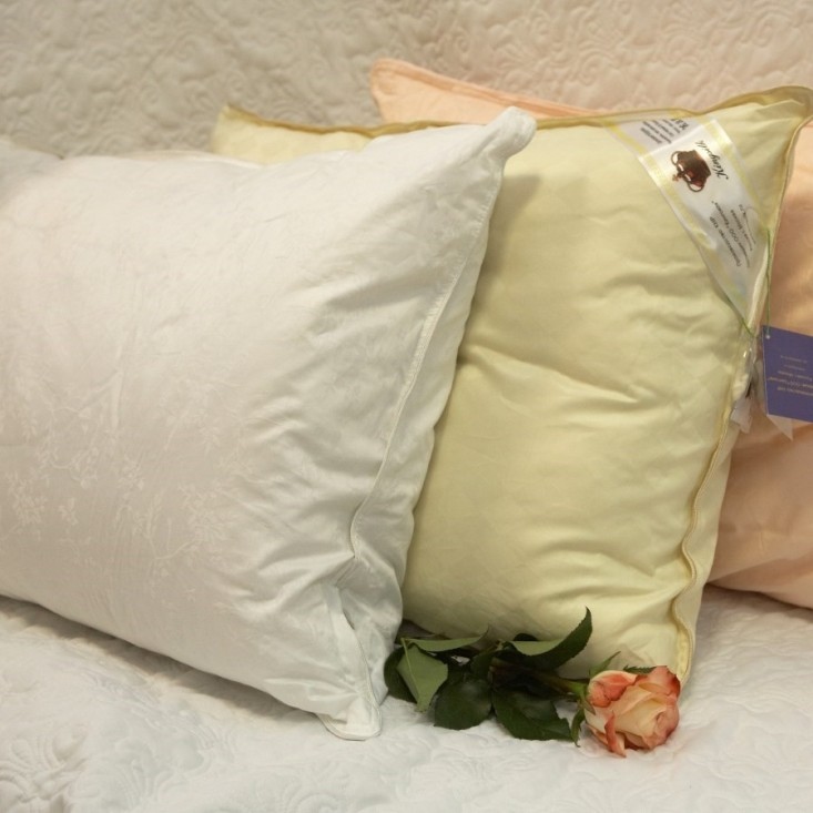 Подушка Элит белая 70x70 E-AA70-2-Bel KingSilk