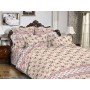 Постельное белье Цветы розовые клетка 2 спальное бязь Чебоксарский текстиль