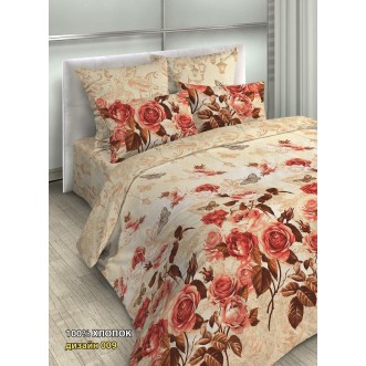 постельное белье Осень розы семейное бязь Чебоксарский текстиль