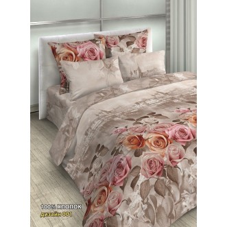 постельное белье Венеция розы семейное бязь Чебоксарский текстиль