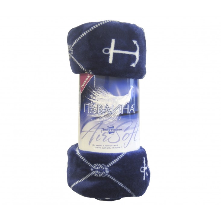 Плед-покрывало Аэро Софт Якоря Павлина