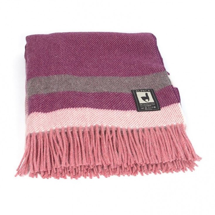 Шерстяной плед альпака меринос PP-51 Incalpaca