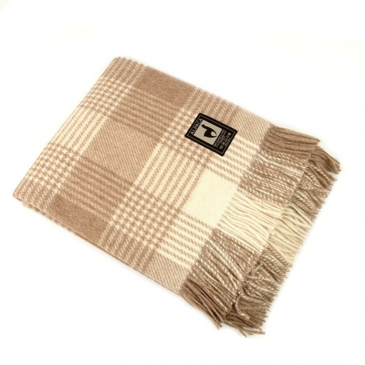 Шерстяной плед альпака меринос PP-65 Incalpaca