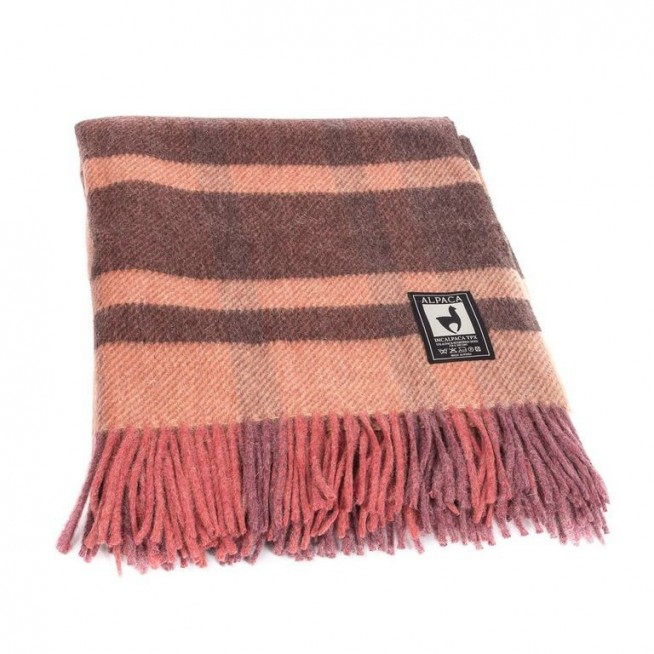 Шерстяной плед альпака меринос PP-41 Incalpaca