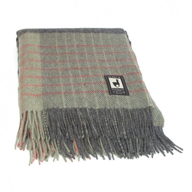 Шерстяной плед альпака меринос PP-44 Incalpaca