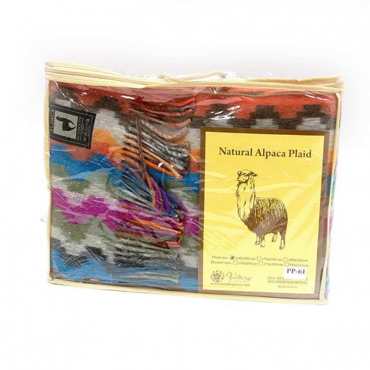 Шерстяной плед альпака меринос PP-61 Incalpaca Перу