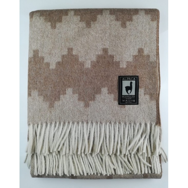 Шерстяной плед альпака меринос PP-71 Incalpaca