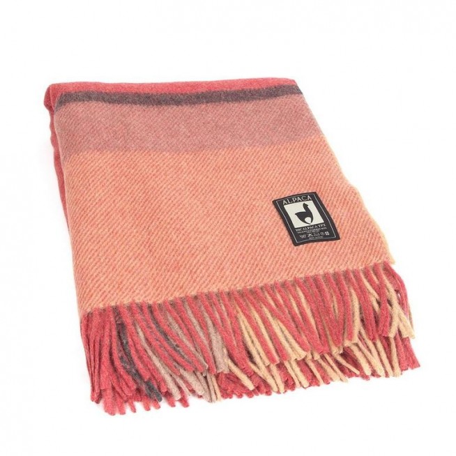 Шерстяной плед альпака меринос PP-43 Incalpaca